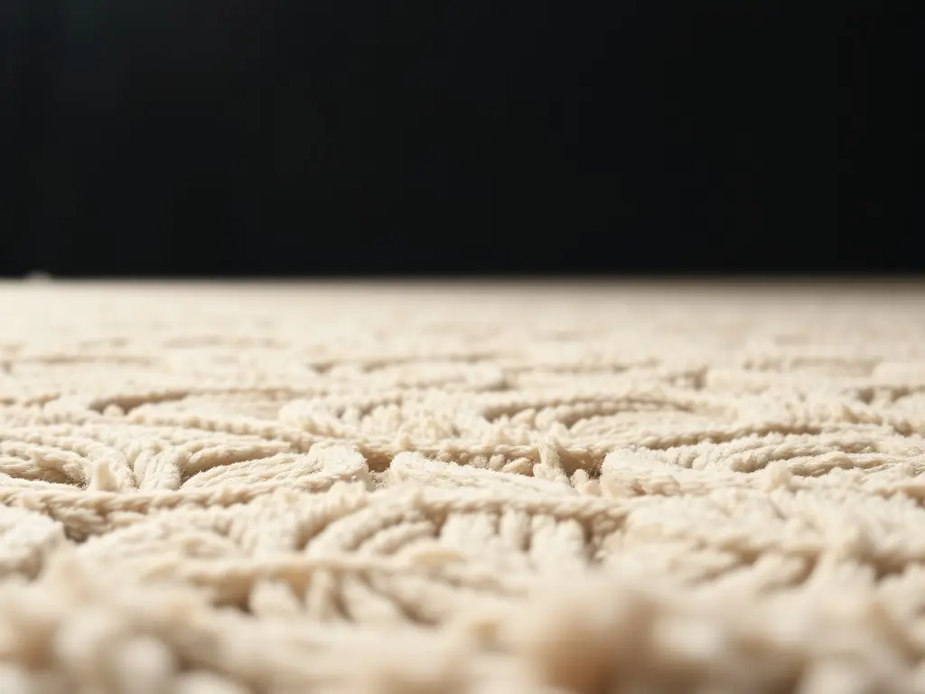 A close-up of a freshly cleaned carpet with vibrant colors and no visible stains, demonstrating the effectiveness of professional carpet cleaning.